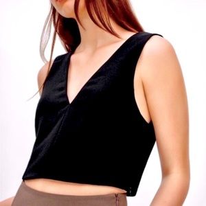 Wilfred Dauphine Velvet Crop Top
